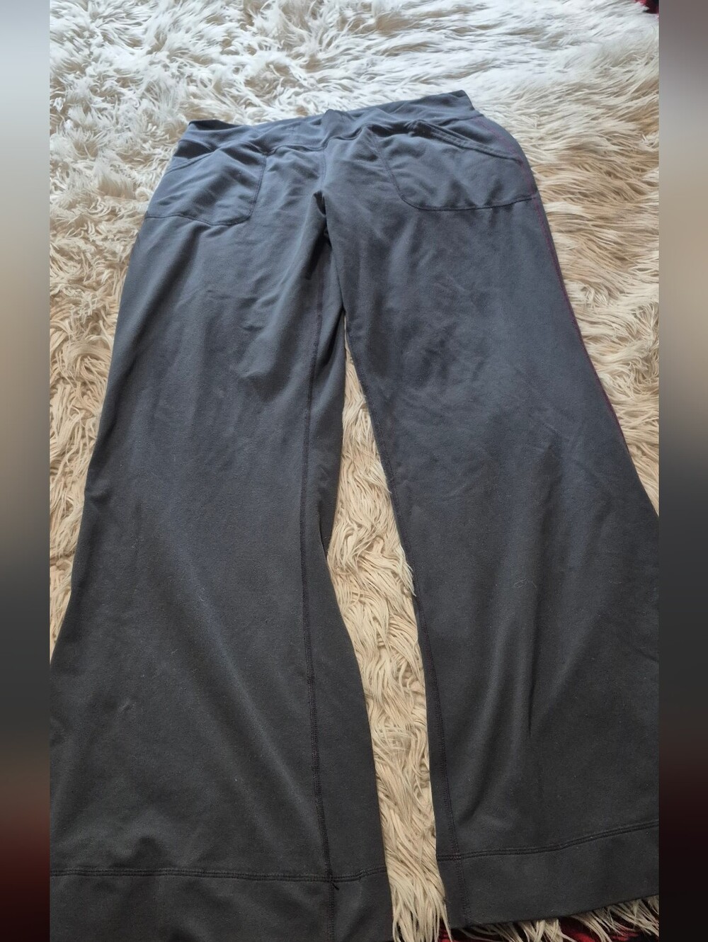 Lululemon Grey Wide-Leg Lounge Pants with Relaxed Fit